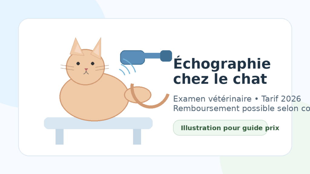 prix échographie chat vétérinaire