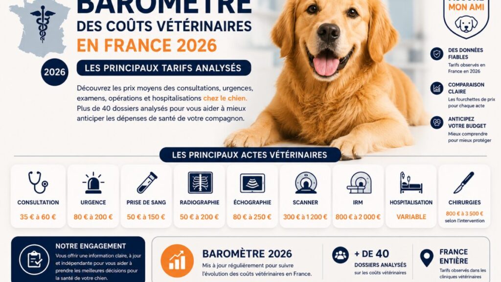 Baromètre des coûts vétérinaires en France 2026 – AssureMonAmi.com