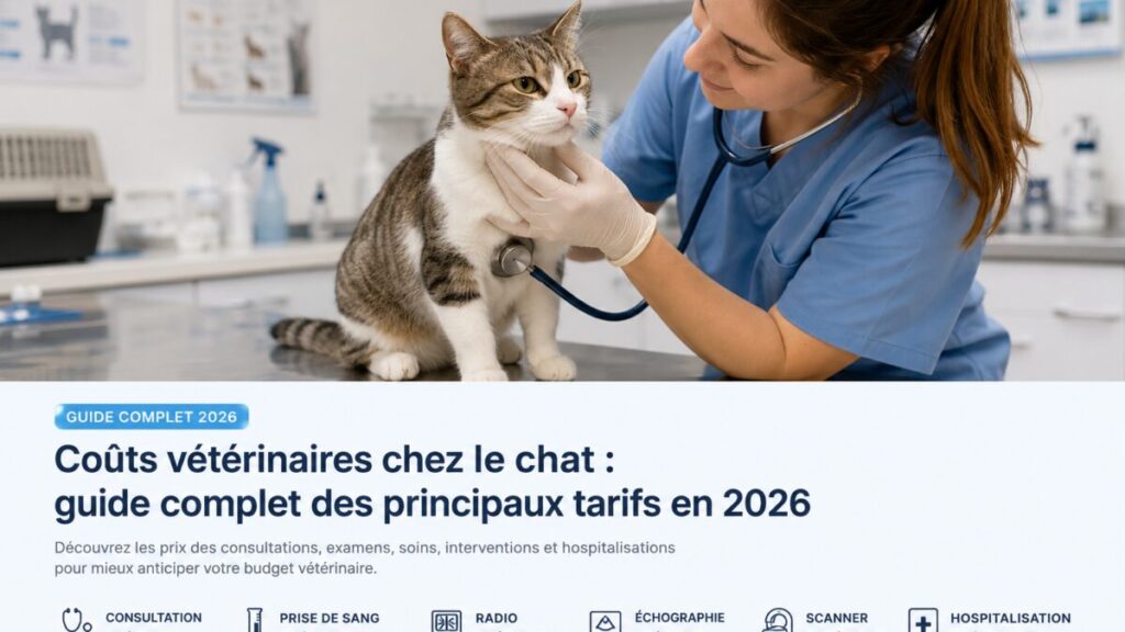 Coûts vétérinaires chez le chat : guide complet des principaux tarifs en 2026