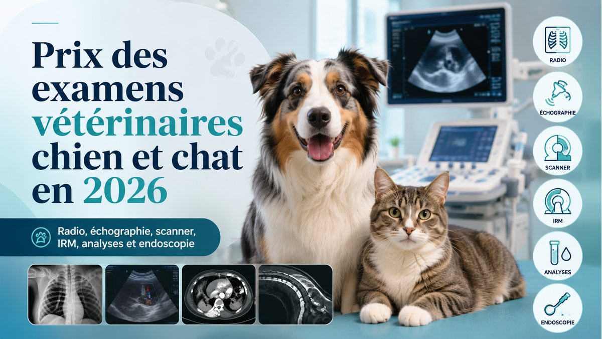 Prix des examens vétérinaires chien et chat en 2026