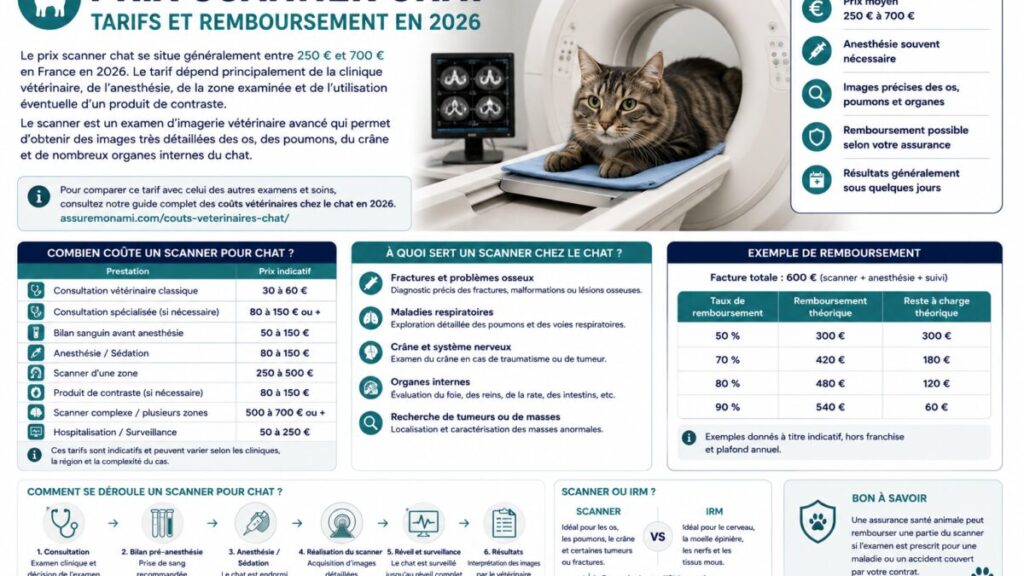 Prix d&rsquo;un scanner pour chat en France : combien coûte cet examen vétérinaire ?