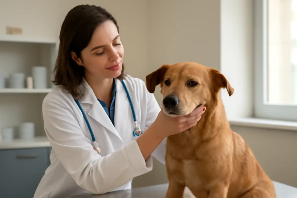 Consultation de neurologie pour chien — examen neurologique d’un chien