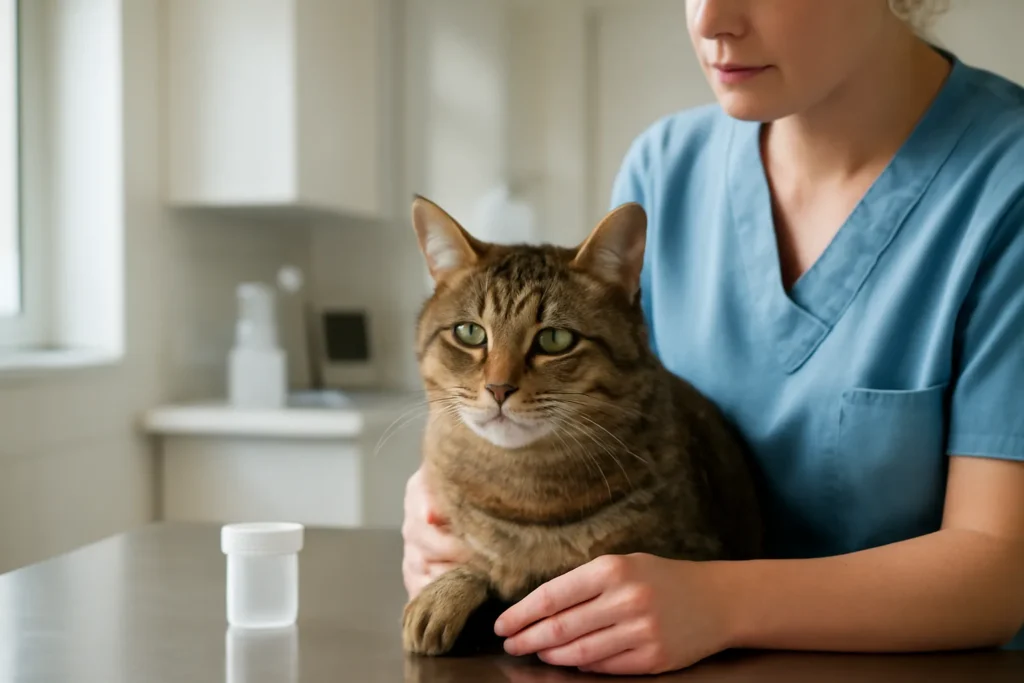 Prix d’un test FIV et FeLV chez le chat en 2026 — examen ou prélèvement destiné à une analyse vétérinaire