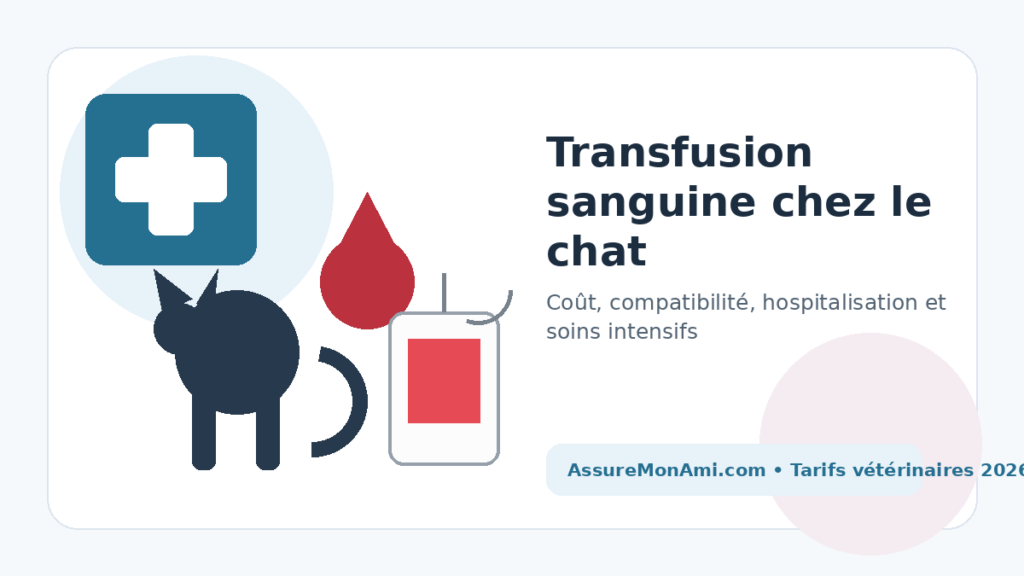 Prix d’une transfusion sanguine chez le chat en 2026 – AssureMonAmi.com