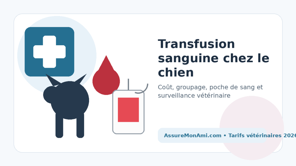 Prix d’une transfusion sanguine chez le chien en 2026 – AssureMonAmi.com