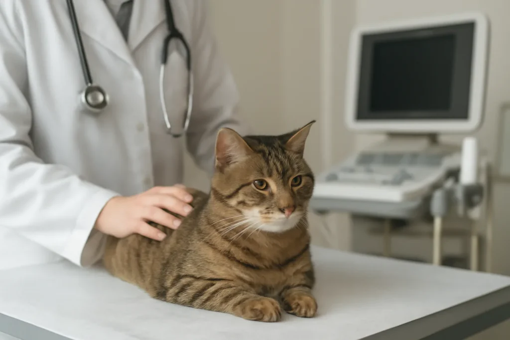 Prix d’une opération de hernie discale chez le chat en 2026 — examen d’imagerie vétérinaire