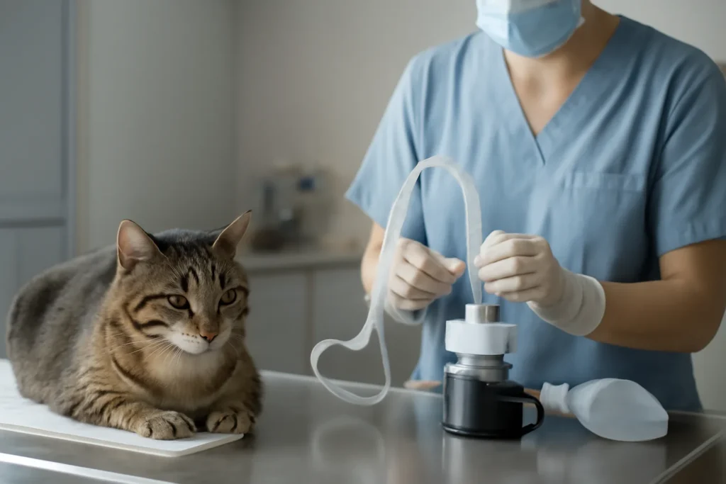 Prix d’une radiothérapie chez le chat en 2026 — préparation et surveillance anesthésique vétérinaire