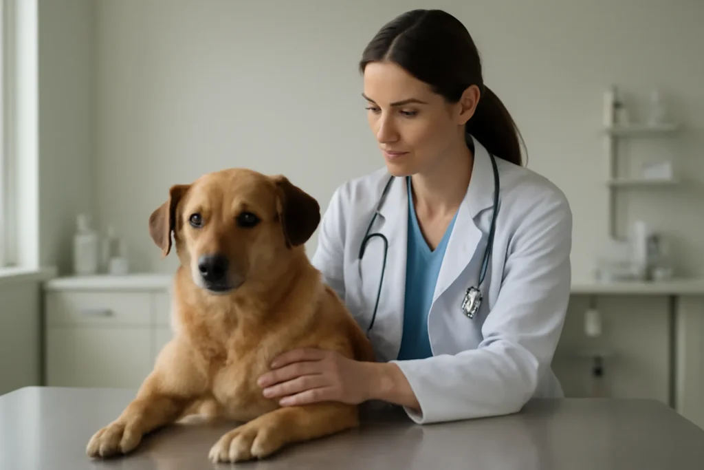 Prix du diagnostic et du traitement de la giardiose chez le chien en 2026 — consultation vétérinaire