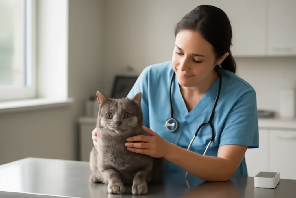 Prix du diagnostic et du traitement de la giardiose chez le chat en 2026 — consultation vétérinaire