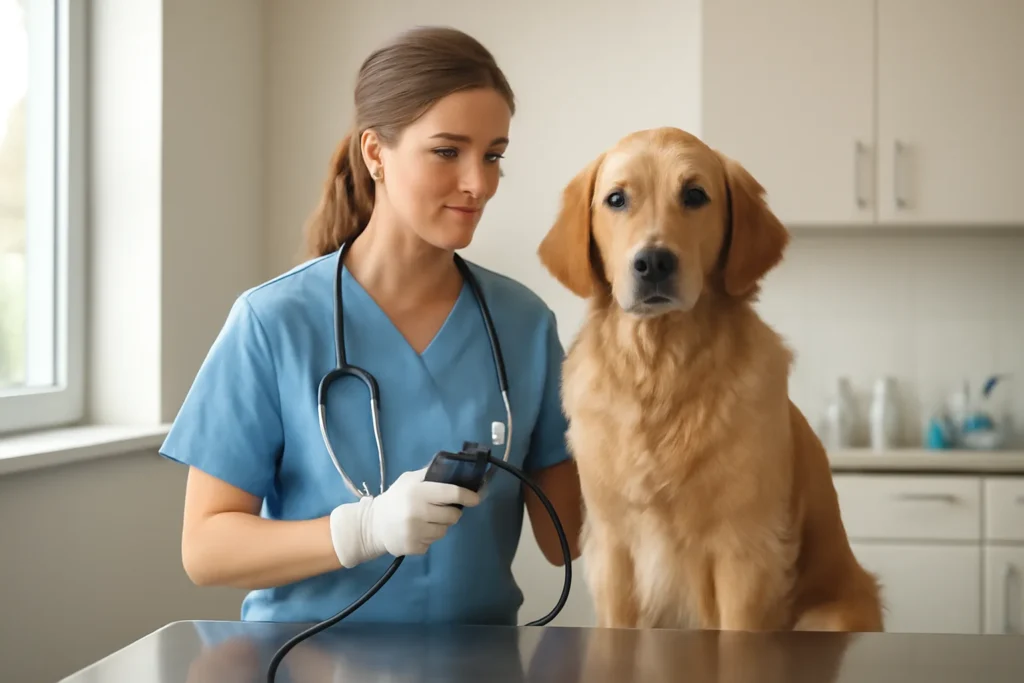 Diagnostic et du traitement d’une MICI chez le chien — préparation d’un chien pour une endoscopie vétérinaire